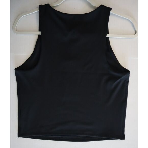 Express 50001CKM WMN's Sz M Black Body Sculpting Compression High Neck Tank Top - Picture 2 of 4